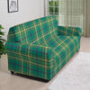 Saint Patrick's Day Irish Check Print Sofa Cover-grizzshop