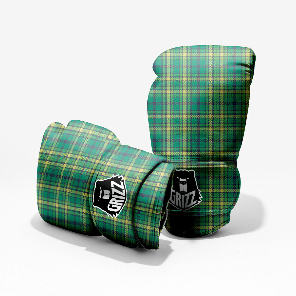 Saint Patrick's Day Irish Check Print Pro Boxing Glove