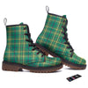 Saint Patrick's Day Irish Check Print Work Boots-grizzshop