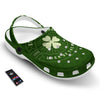 Saint Patrick's Day Irish Clover Print Clog-grizzshop