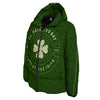 Saint Patrick's Day Irish Clover Print Down Jacket-grizzshop