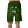 Saint Patrick's Day Irish Clover Print Men's Shorts-grizzshop