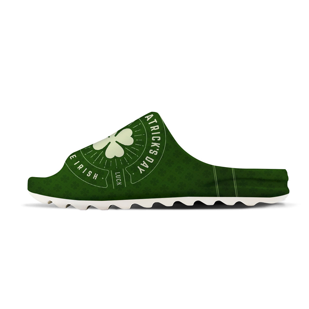 Saint Patrick's Day Irish Clover Print Sandals-grizzshop