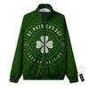 Saint Patrick's Day Irish Clover Print Track Jacket-grizzshop