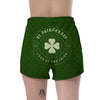 Saint Patrick's Day Irish Clover Print Women's Shorts-grizzshop