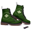 Saint Patrick's Day Irish Clover Print Work Boots-grizzshop