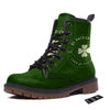 Saint Patrick's Day Irish Clover Print Work Boots-grizzshop