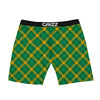 Saint Patrick's Day Irish Plaid Print Boxer Briefs-grizzshop