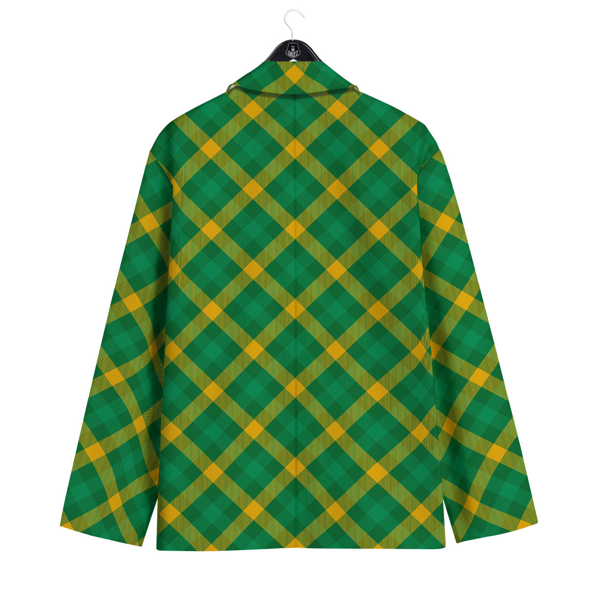 Saint Patrick's Day Irish Plaid Print Men's Sport Coat-grizzshop