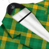 Saint Patrick's Day Irish Plaid Print Men's Sport Coat-grizzshop