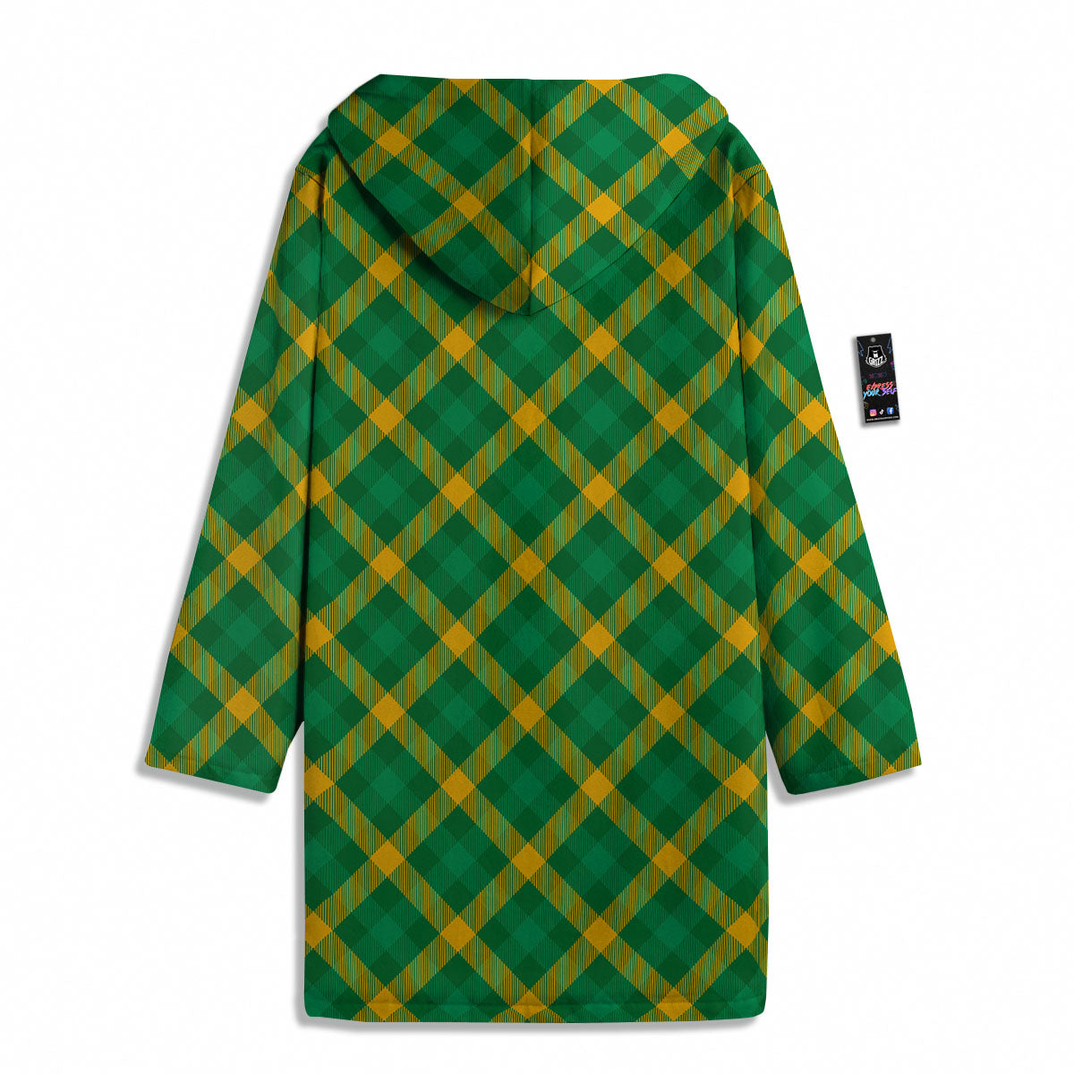 Saint Patrick's Day Irish Plaid Print Men's Windbreaker Jacket-grizzshop