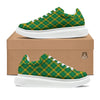 Saint Patrick's Day Irish Plaid Print Platform Shoes-grizzshop