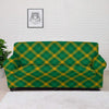 Saint Patrick's Day Irish Plaid Print Sofa Cover-grizzshop