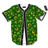 Saint Patrick's Day Irish Print Pattern Baseball Jersey-grizzshop