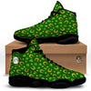 Saint Patrick's Day Irish Print Pattern Black Basketball Shoes-grizzshop