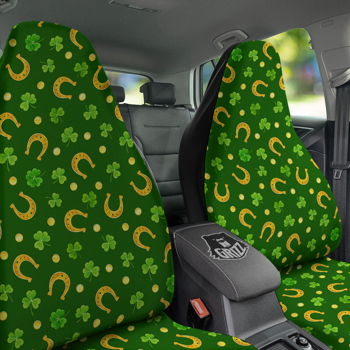 Saint Patrick's Day Irish Print Pattern Car Seat Covers-grizzshop