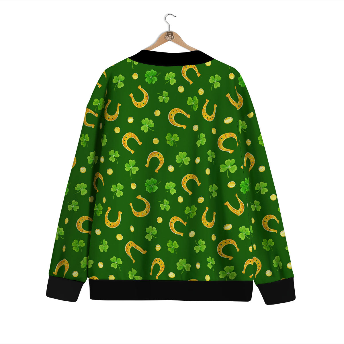 Saint Patrick's Day Irish Print Pattern Cardigan-grizzshop