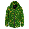 Saint Patrick's Day Irish Print Pattern Down Jacket-grizzshop