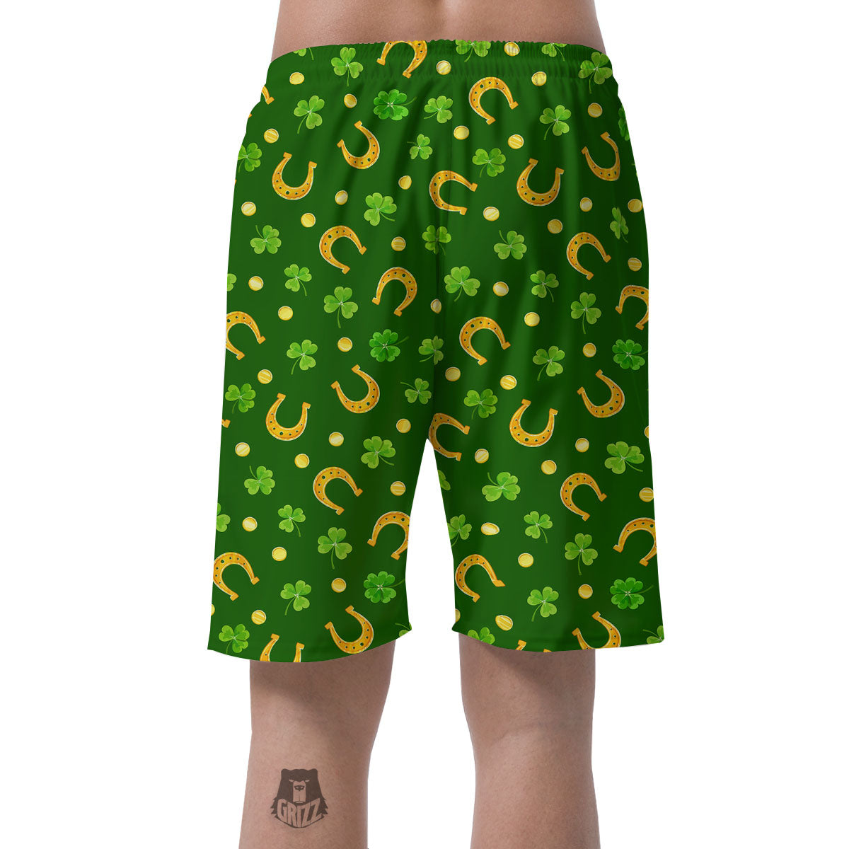 Saint Patrick's Day Irish Print Pattern Men's Shorts-grizzshop