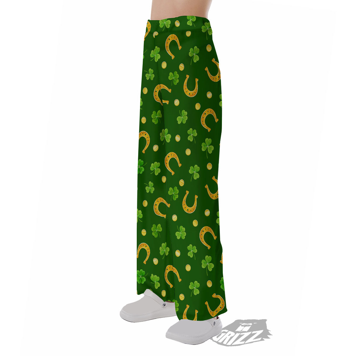 Saint Patrick's Day Irish Print Pattern Pajama Pants-grizzshop