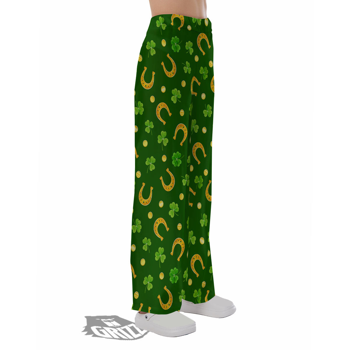 Saint Patrick's Day Irish Print Pattern Pajama Pants-grizzshop