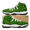 Saint Patrick's Day Irish Print Pattern White Bball Shoes-grizzshop