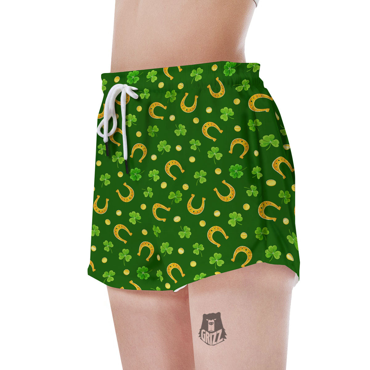 Saint Patrick's Day Irish Print Pattern Women's Shorts-grizzshop