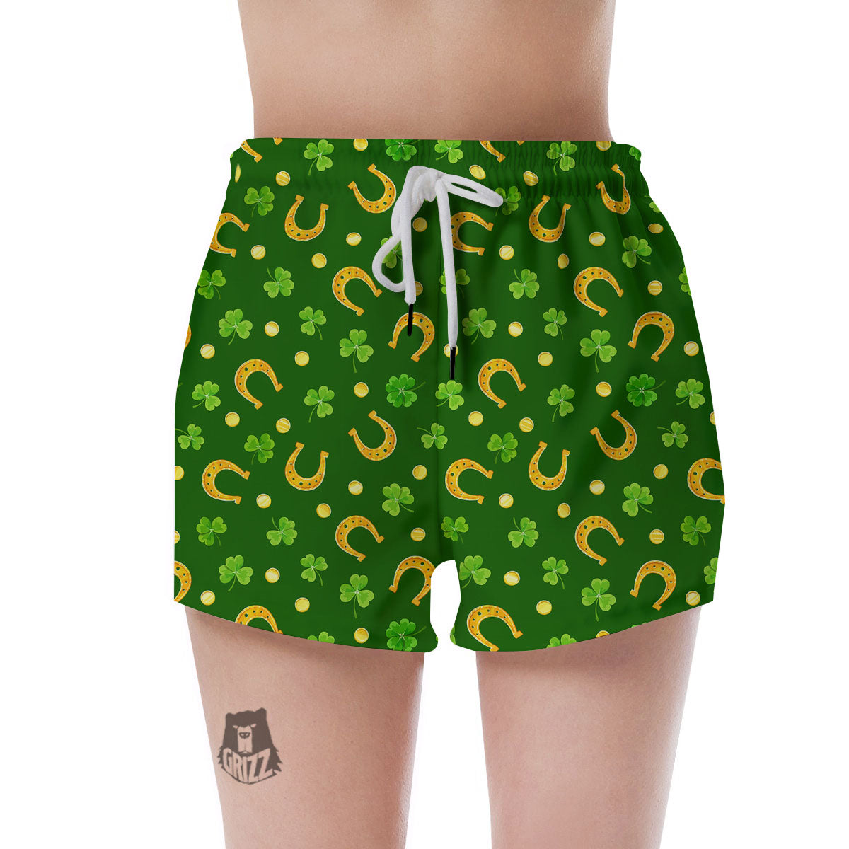 Saint Patrick's Day Irish Print Pattern Women's Shorts-grizzshop