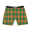 Saint Patrick's Day Irish Tartan Print Boxer Briefs-grizzshop