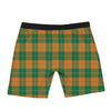 Saint Patrick's Day Irish Tartan Print Boxer Briefs-grizzshop