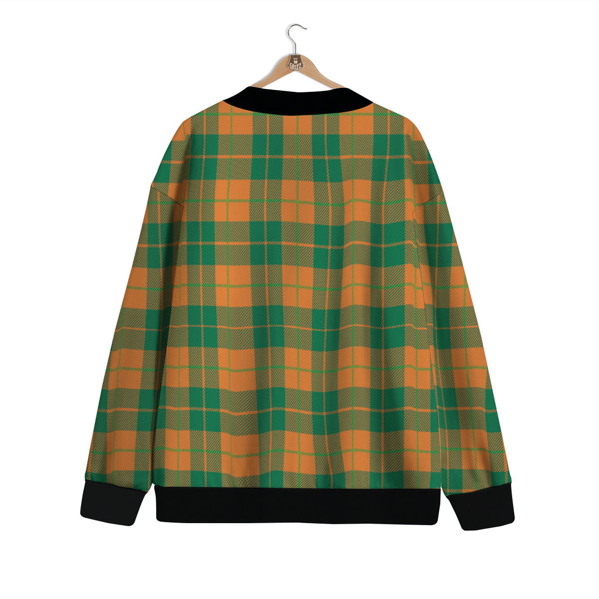 Saint Patrick's Day Irish Tartan Print Cardigan-grizzshop