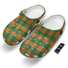 Saint Patrick's Day Irish Tartan Print Clog-grizzshop