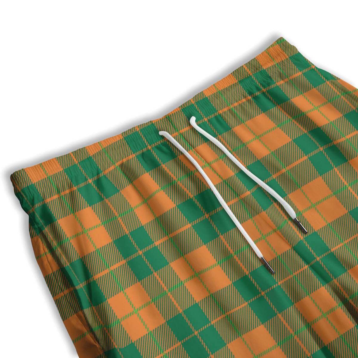 Saint Patrick's Day Irish Tartan Print Men's Athletic Shorts