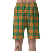 Saint Patrick's Day Irish Tartan Print Men's Shorts-grizzshop