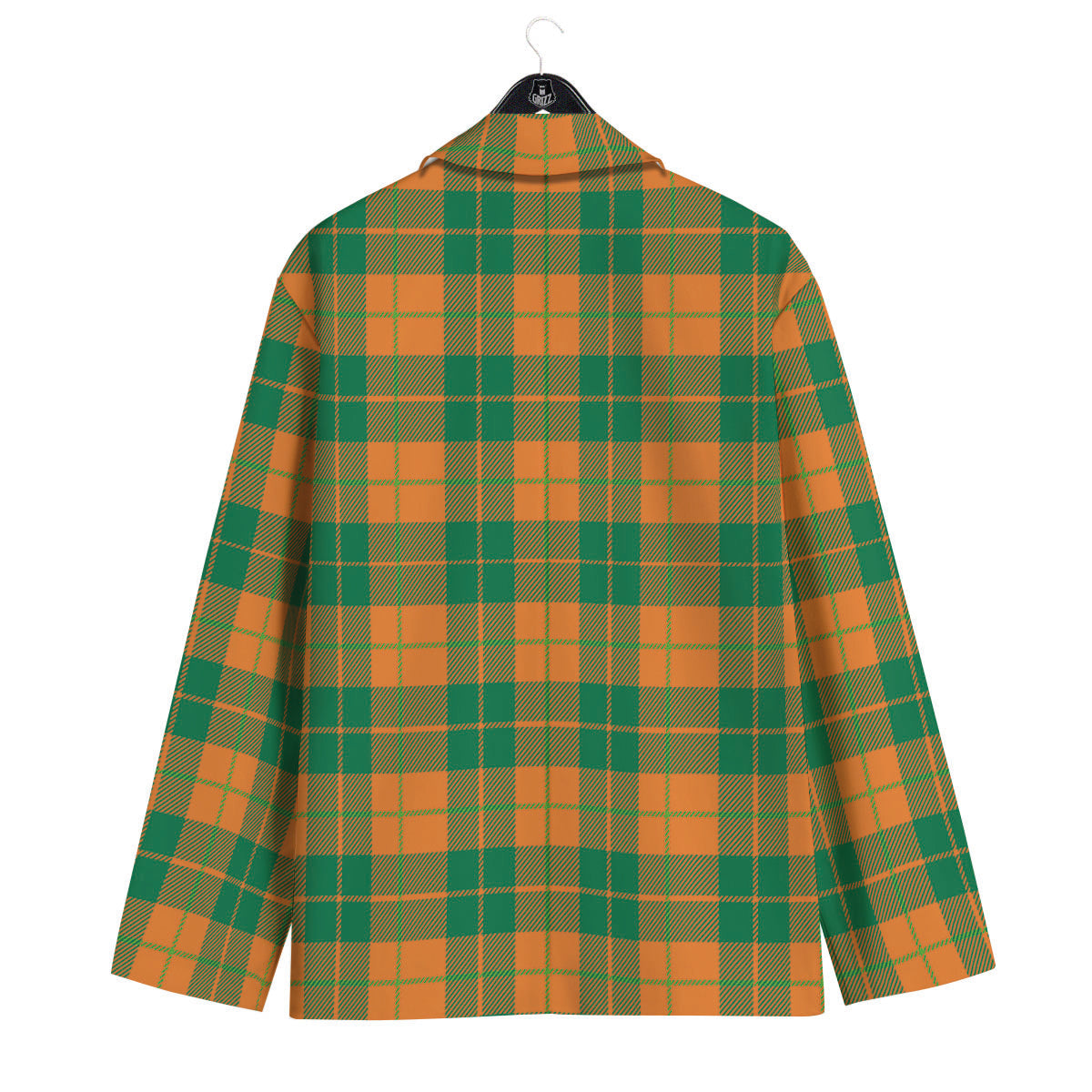 Saint Patrick's Day Irish Tartan Print Men's Sport Coat-grizzshop