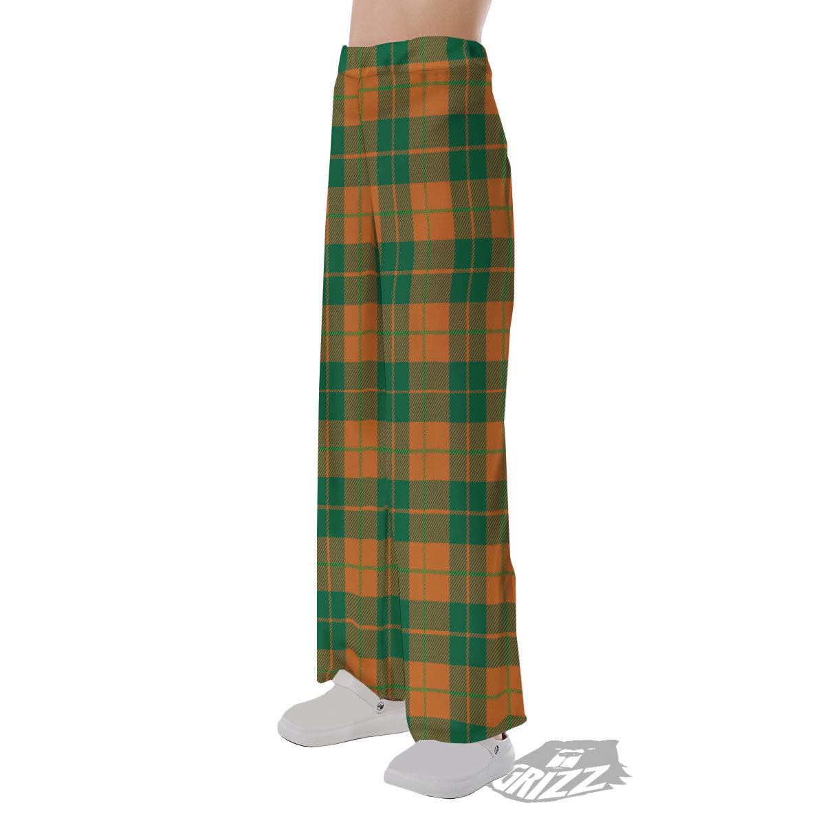 Saint Patrick's Day Irish Tartan Print Pajama Pants-grizzshop