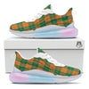 Saint Patrick's Day Irish Tartan Print Running Sneakers-grizzshop