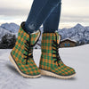 Saint Patrick's Day Irish Tartan Print Snow Boots-grizzshop