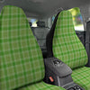 Saint Patrick's Day Shamrock Plaid Print Pattern Car Seat Covers-grizzshop