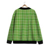 Saint Patrick's Day Shamrock Plaid Print Pattern Cardigan-grizzshop