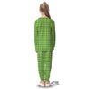 Saint Patrick's Day Shamrock Plaid Print Pattern Kid's Pajamas-grizzshop