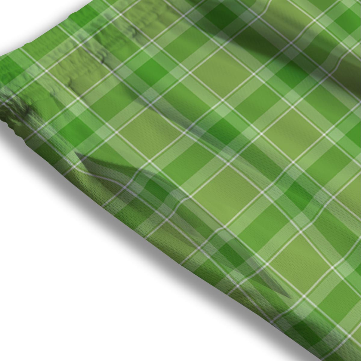 Saint Patrick's Day Shamrock Plaid Print Pattern Mesh Shorts