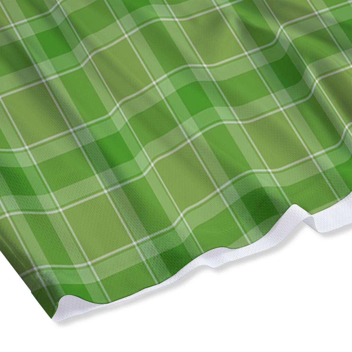 Saint Patrick's Day Shamrock Plaid Print Pattern Mesh Shorts