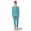 Saint Patrick's Day Shamrock Print Pattern Kid's Pajamas-grizzshop