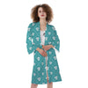 Saint Patrick's Day Shamrock Print Pattern Kimono-grizzshop