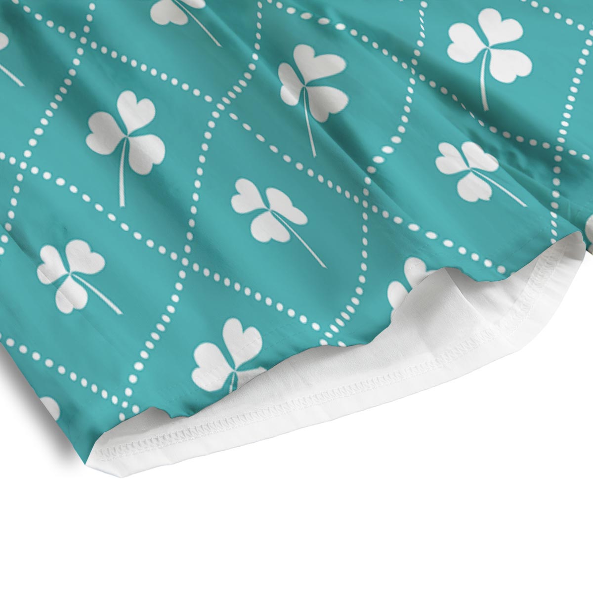 Saint Patrick's Day Shamrock Print Pattern Men's Athletic Shorts