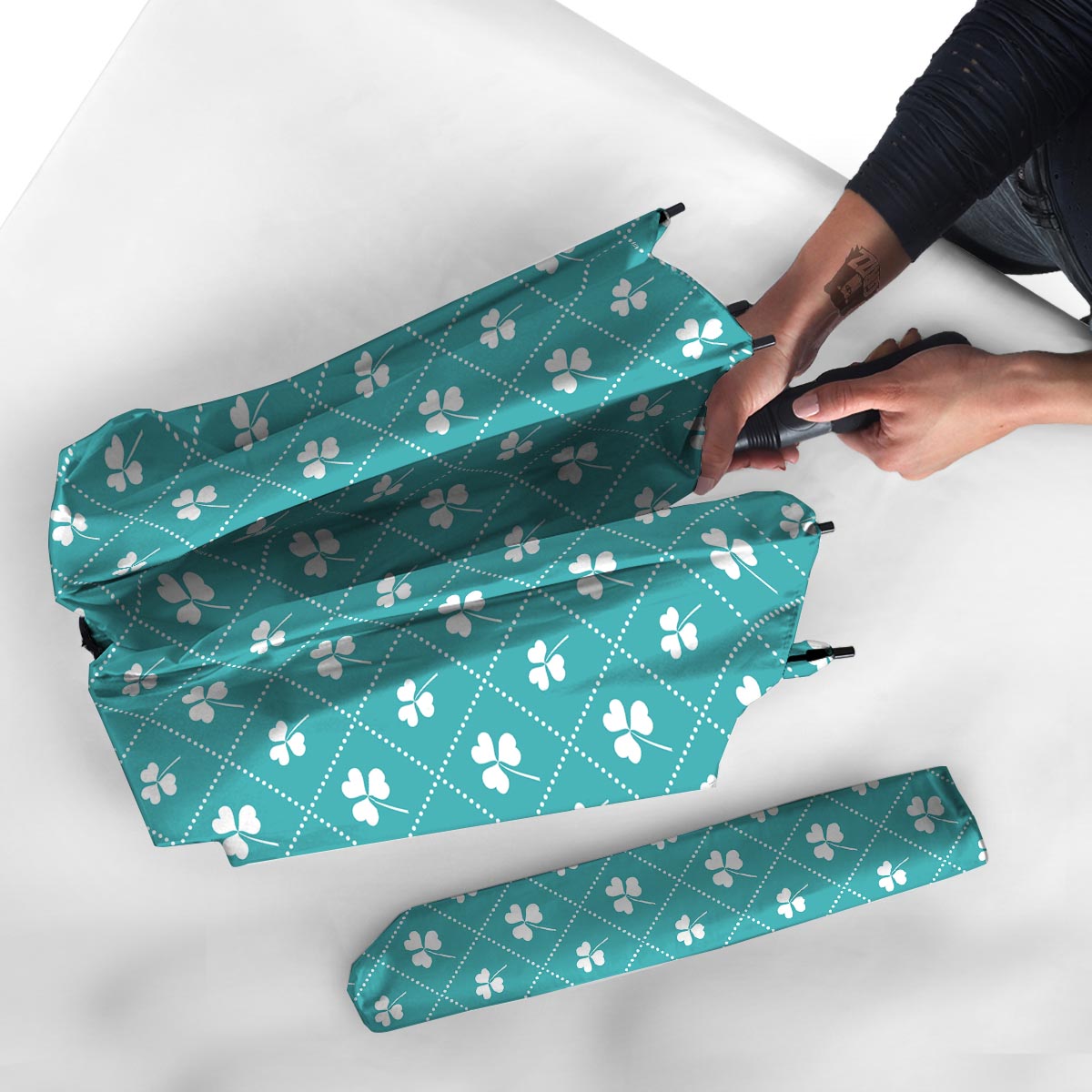 Saint Patrick's Day Shamrock Print Pattern Umbrella-grizzshop