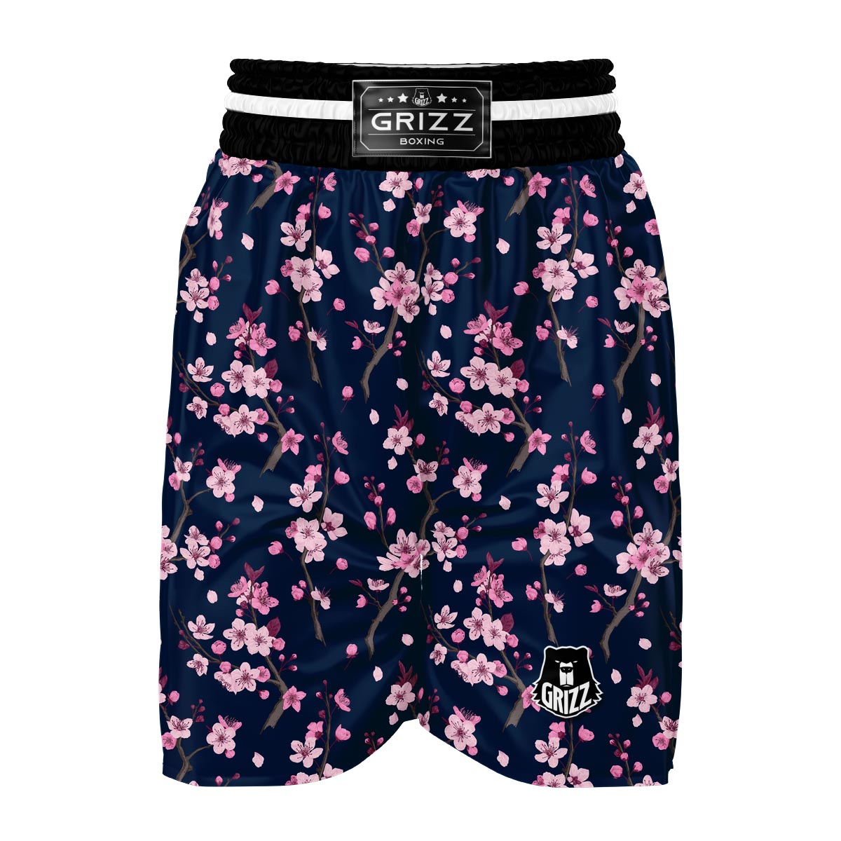 Sakura Cherry Blossom Boxing Shorts-grizzshop