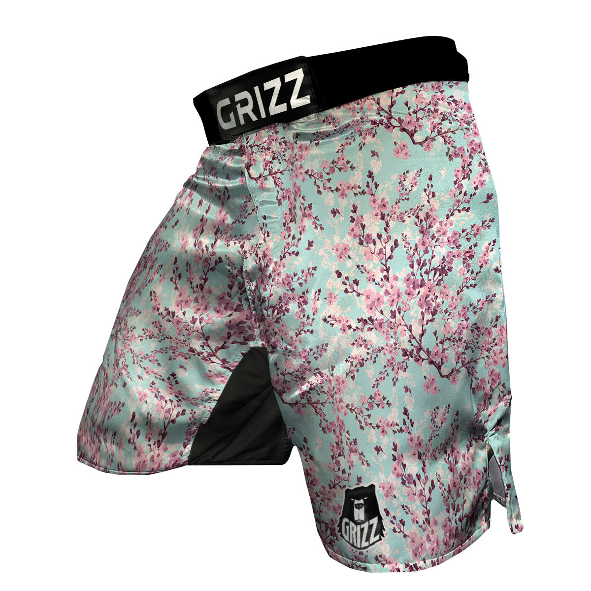 Sakura Print MMA Shorts-grizzshop