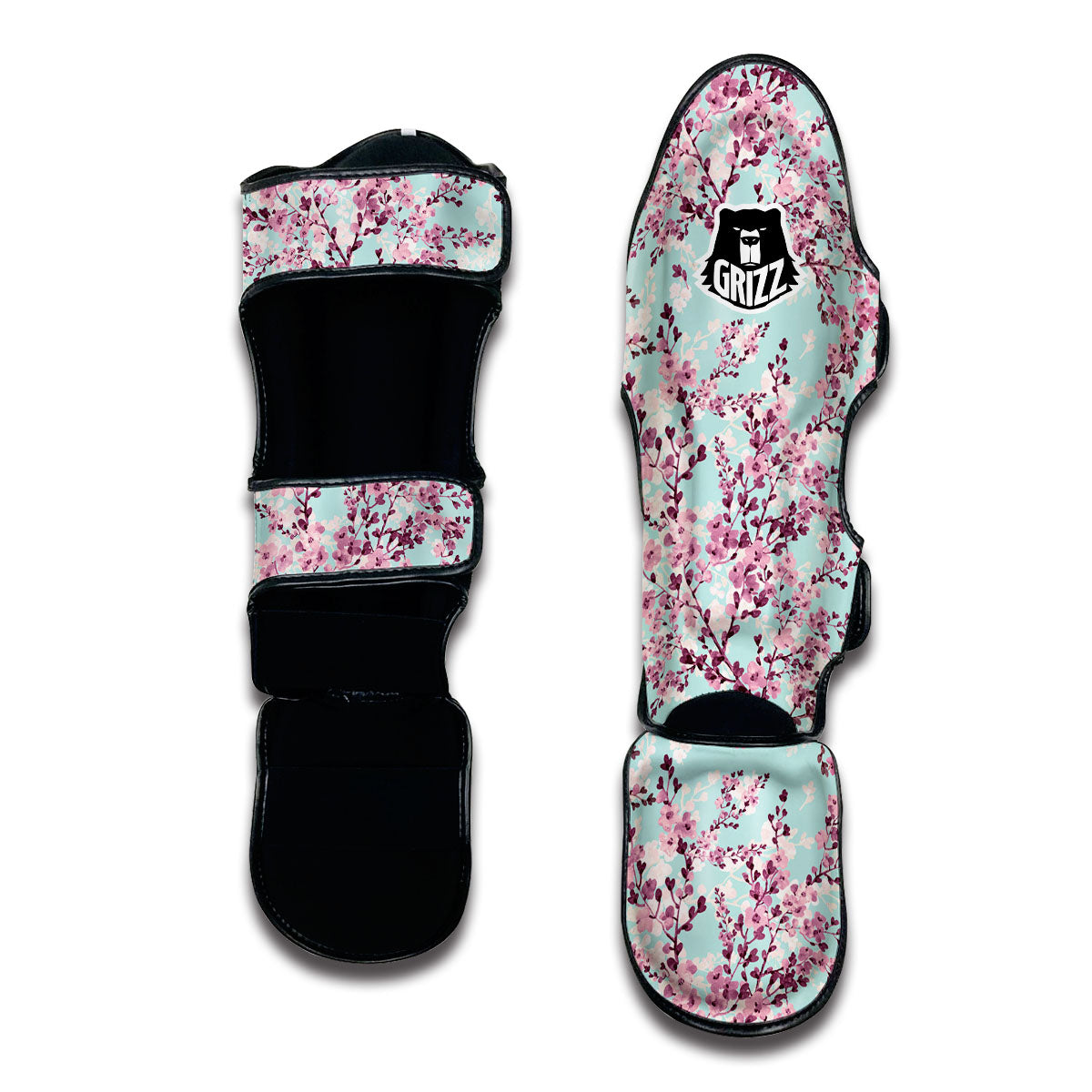 Sakura Print Muay Thai Shin Guards-grizzshop